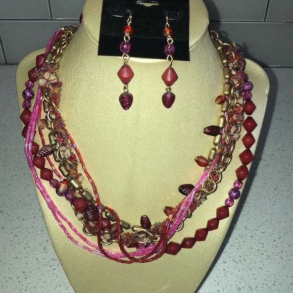 Chico’s Necklace Earring set - Picture 2 of 6